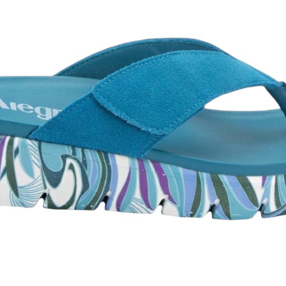 Alegria, Astara, I got you babe, teal flip flops38 US 8 - Picture 7 of 7